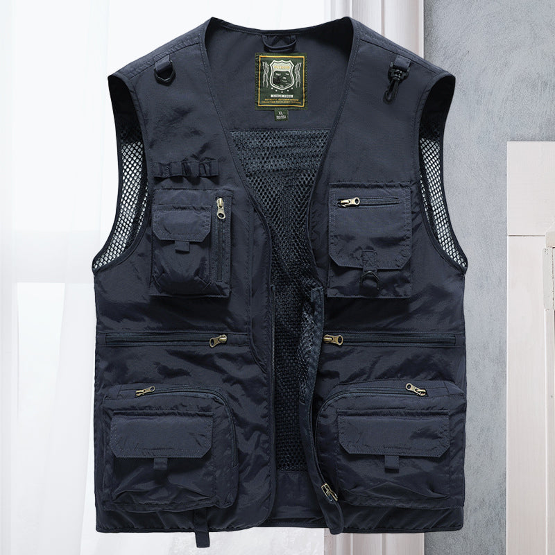 Men's Utility Gilet – Multi-Pocket, Lightweight Outdoor Travel