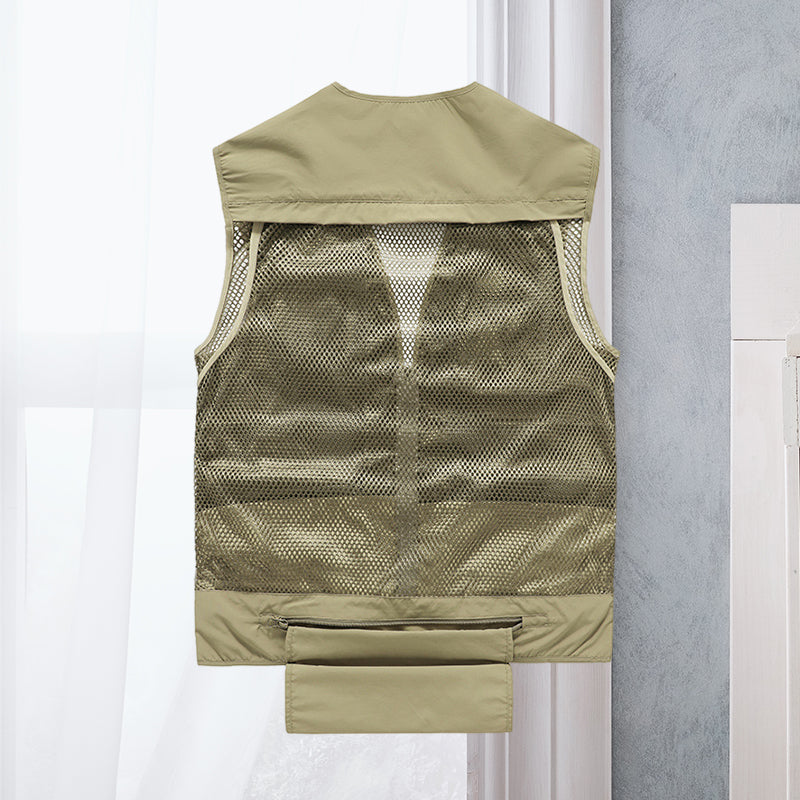 Men's Utility Gilet – Multi-Pocket, Lightweight Outdoor Travel