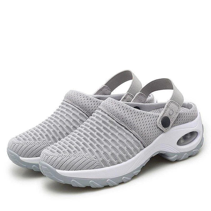 Women's Air Cushion Clogs – Breathable Mesh, Comfy Summer Walking Shoes