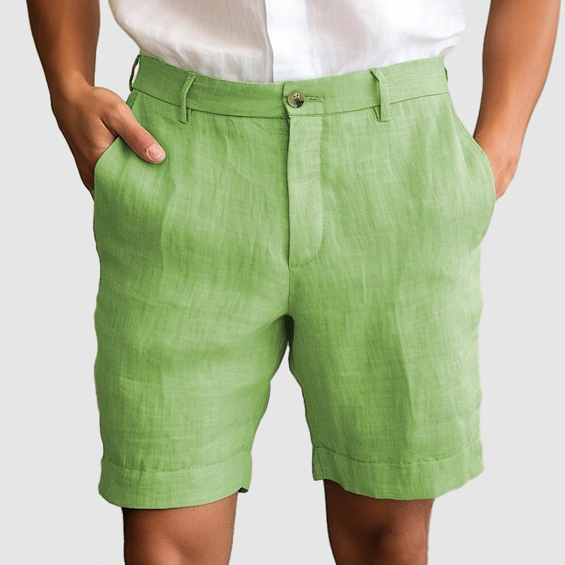 Men's Linen Shorts – Breathable Fabric, Tailored Fit Holiday Wear