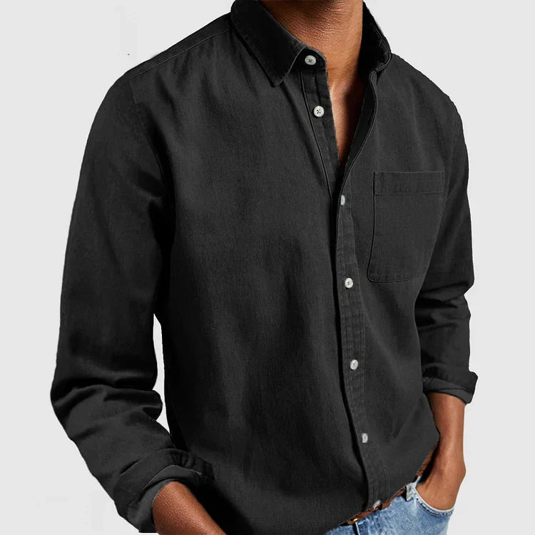 Men’s Casual Shirt – Button-Down Oxford, Relaxed Fit Everyday Wear