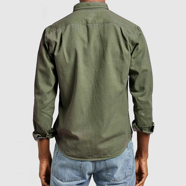 Men’s Casual Shirt – Button-Down Oxford, Relaxed Fit Everyday Wear