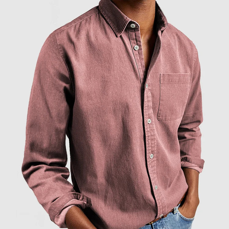 Men’s Casual Shirt – Button-Down Oxford, Relaxed Fit Everyday Wear
