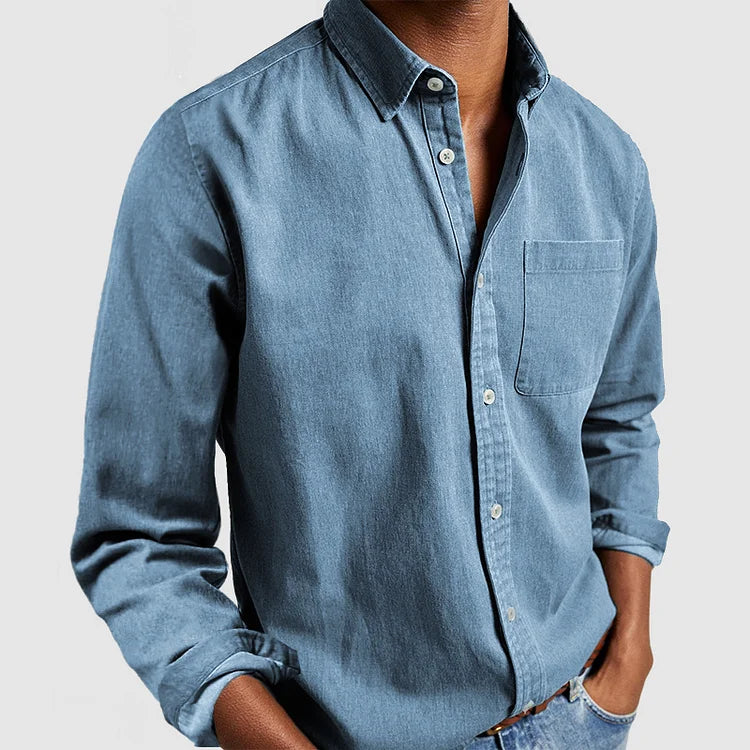 Men’s Casual Shirt – Button-Down Oxford, Relaxed Fit Everyday Wear