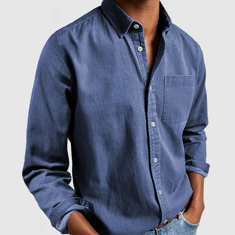 Men’s Casual Shirt – Button-Down Oxford, Relaxed Fit Everyday Wear