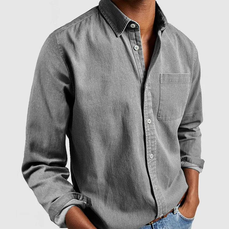 Men’s Casual Shirt – Button-Down Oxford, Relaxed Fit Everyday Wear
