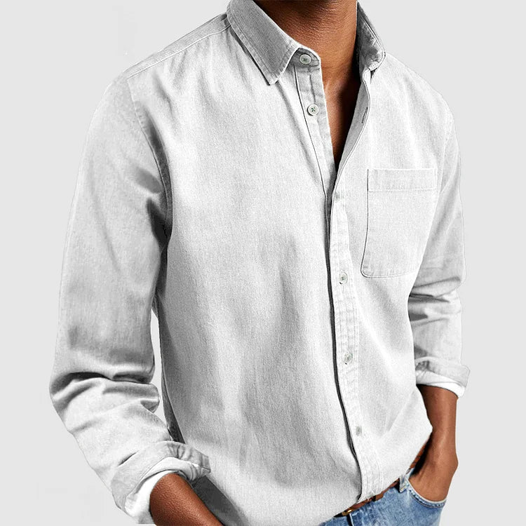 Men’s Casual Shirt – Button-Down Oxford, Relaxed Fit Everyday Wear