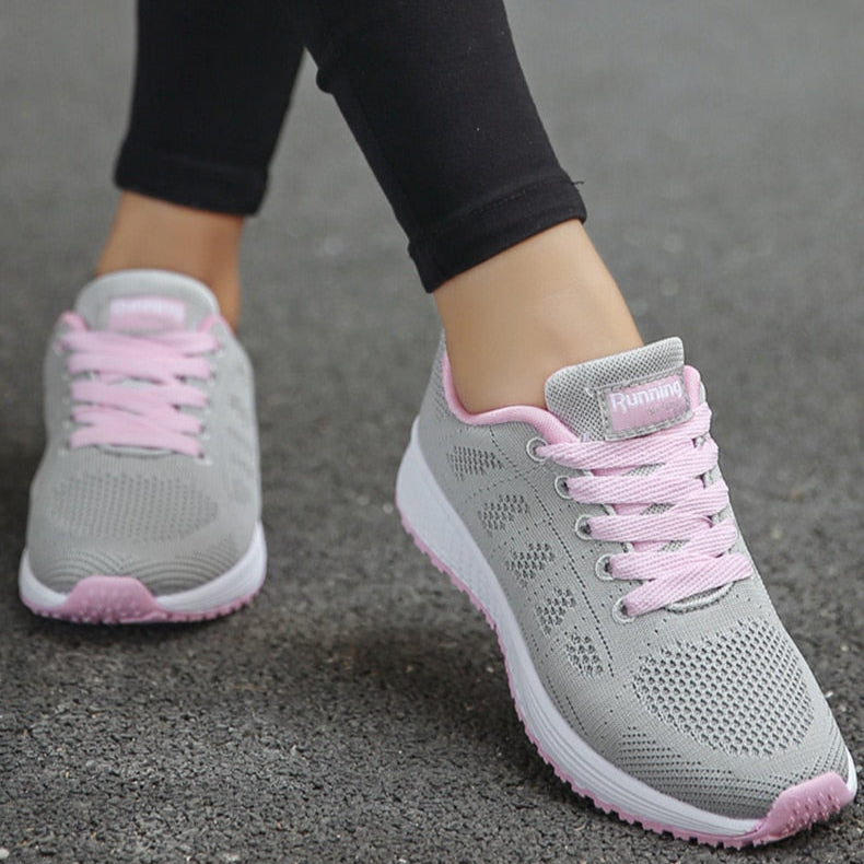 Womens Trainers – Breathable Mesh, Lightweight Casual Everyday Shoes