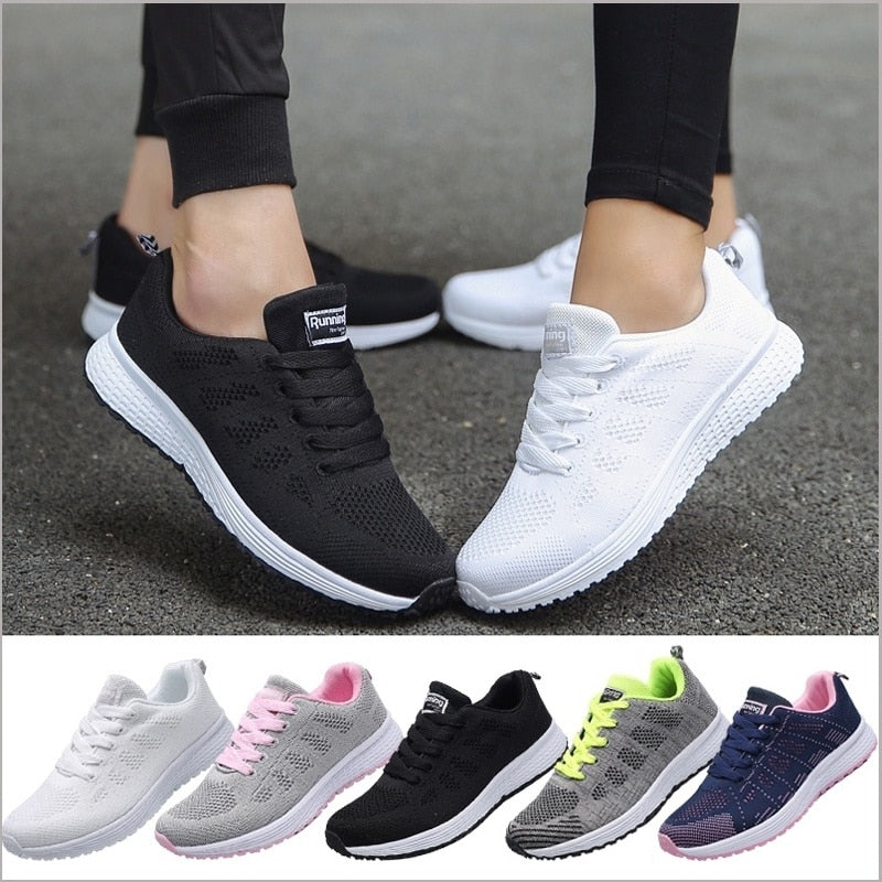Womens Trainers – Breathable Mesh, Lightweight Casual Everyday Shoes