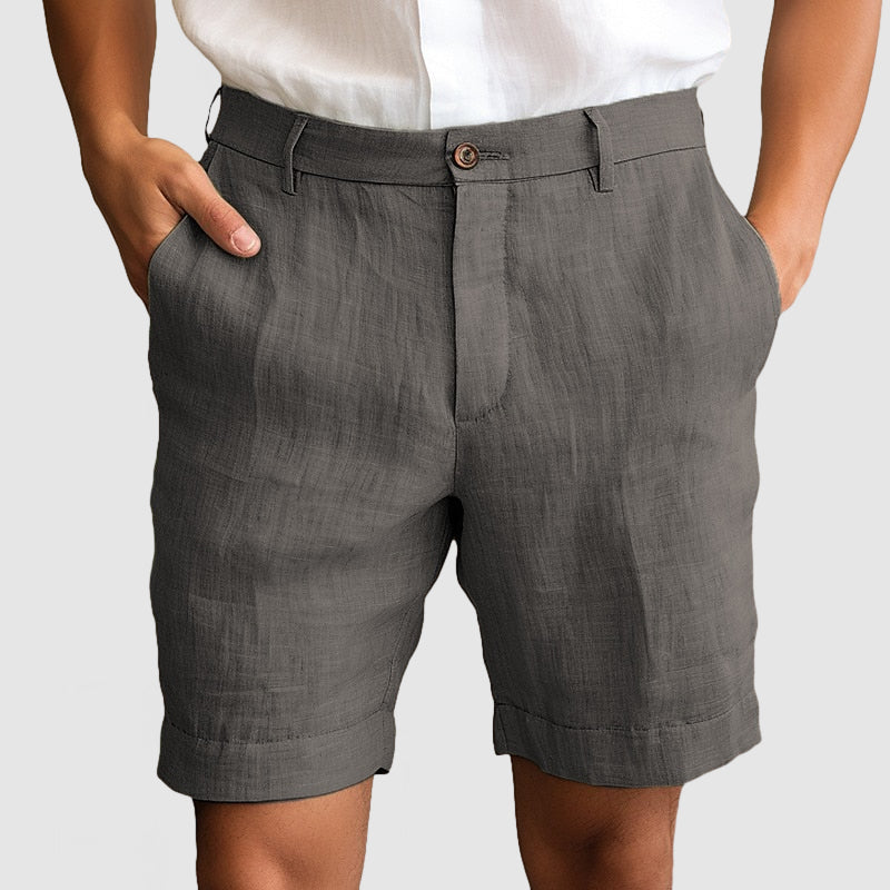 Men's Linen Shorts – Breathable Fabric, Tailored Fit Holiday Wear