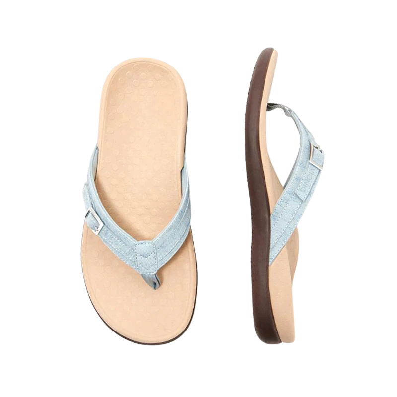 Women's Toe Post Sandals – Buckle Detail, Comfortable Summer Style