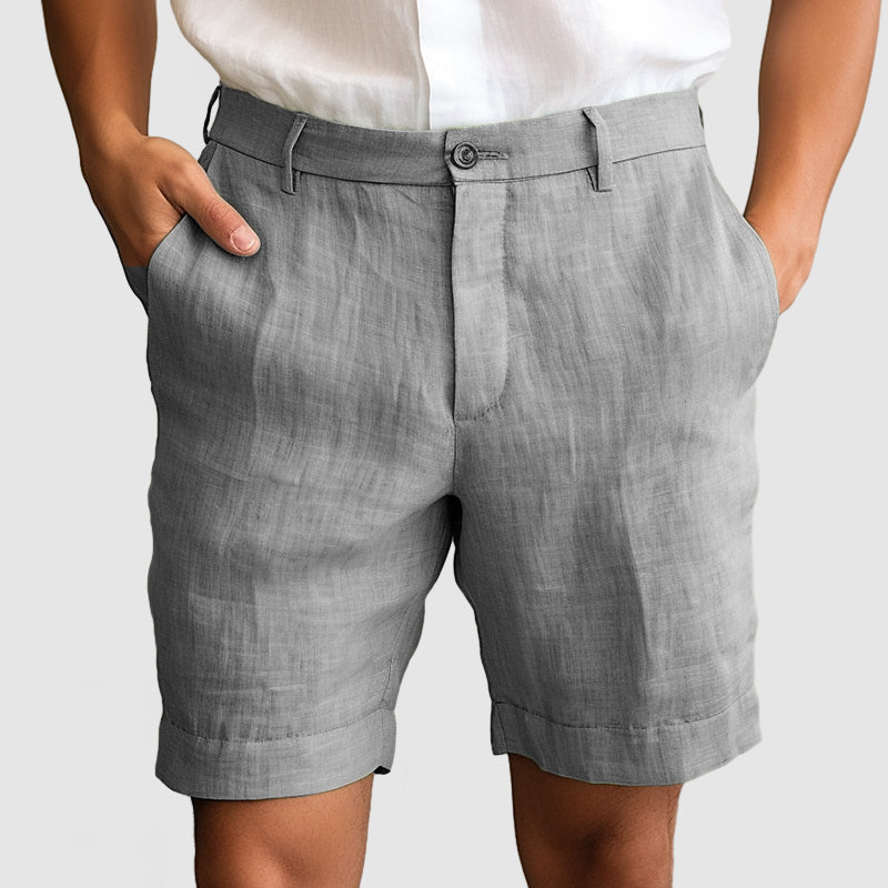 Men's Linen Shorts – Breathable Fabric, Tailored Fit Holiday Wear