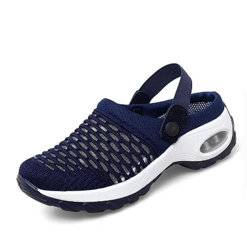 Women's Air Cushion Clogs – Breathable Mesh, Comfy Summer Walking Shoes