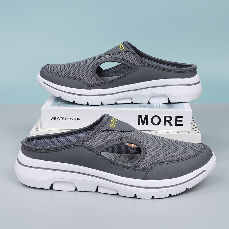 Unisex Mule Trainers – Breathable Mesh, Comfy Slip-On Walkers