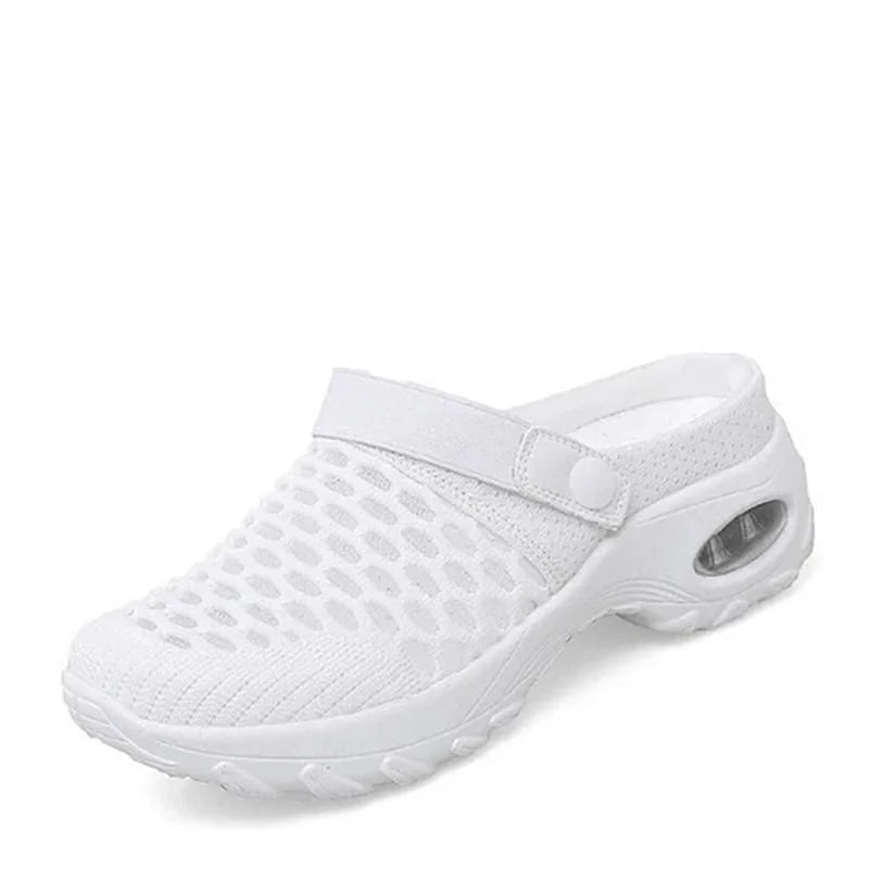 Women's Air Cushion Clogs – Breathable Mesh, Comfy Summer Walking Shoes