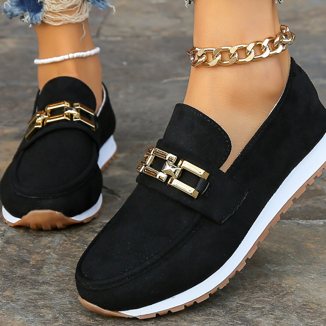 Women's Smart Trainers – Buckle Loafer, Comfy Work Pumps