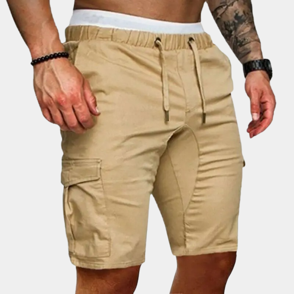 Men's Cargo Shorts – Utility Pocket Detail, Relaxed Fit for Casual Wear