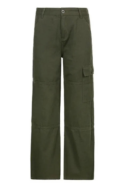 Women’s Cargo Trousers – Utility Pocket Detail, Relaxed Fit Streetwear
