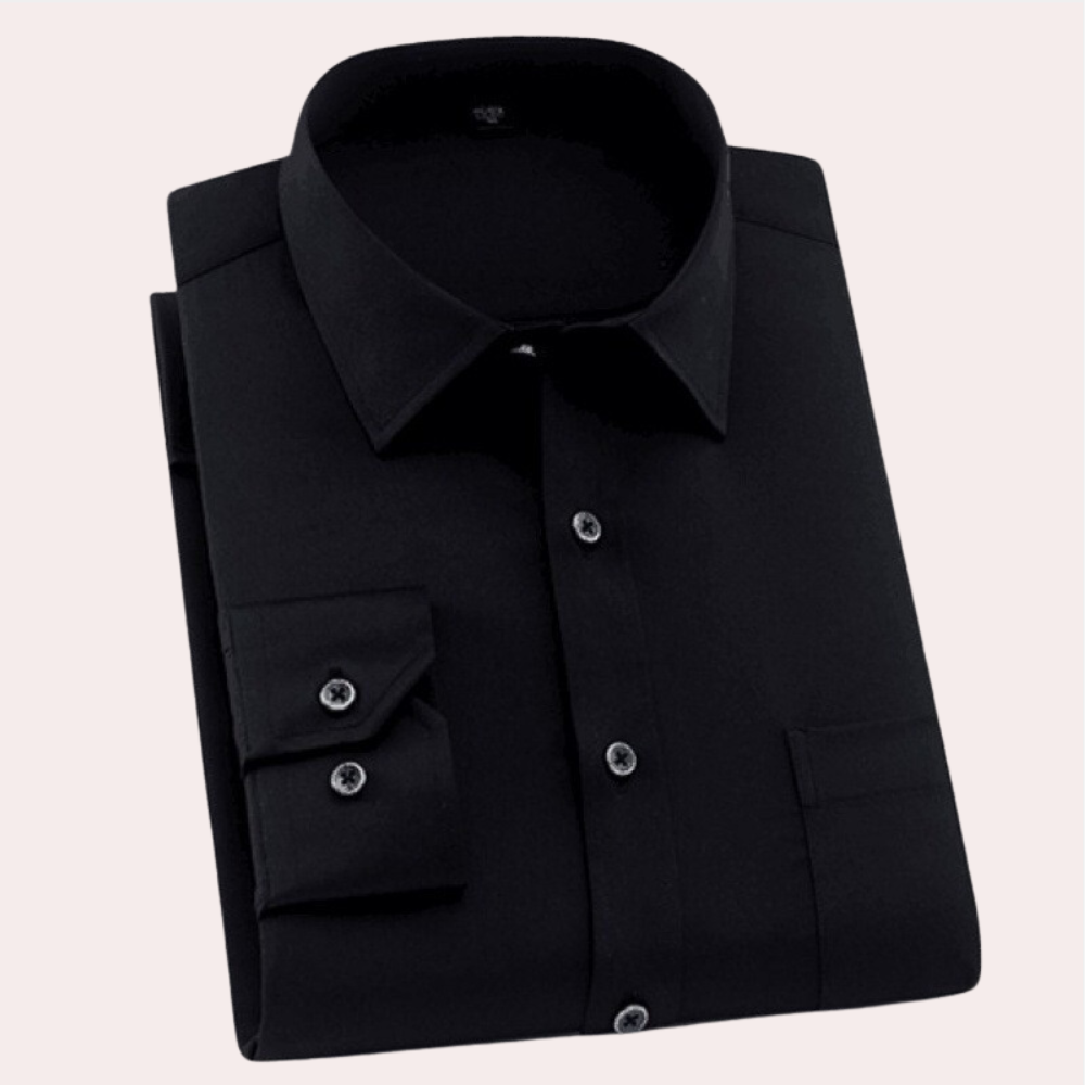 Men's Formal Shirt – Non-Iron, Slim Fit Smart Casual Wear