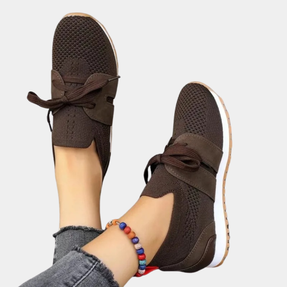 Women's Wedge Trainers – Knitted Design, Lightweight Everyday Trainers