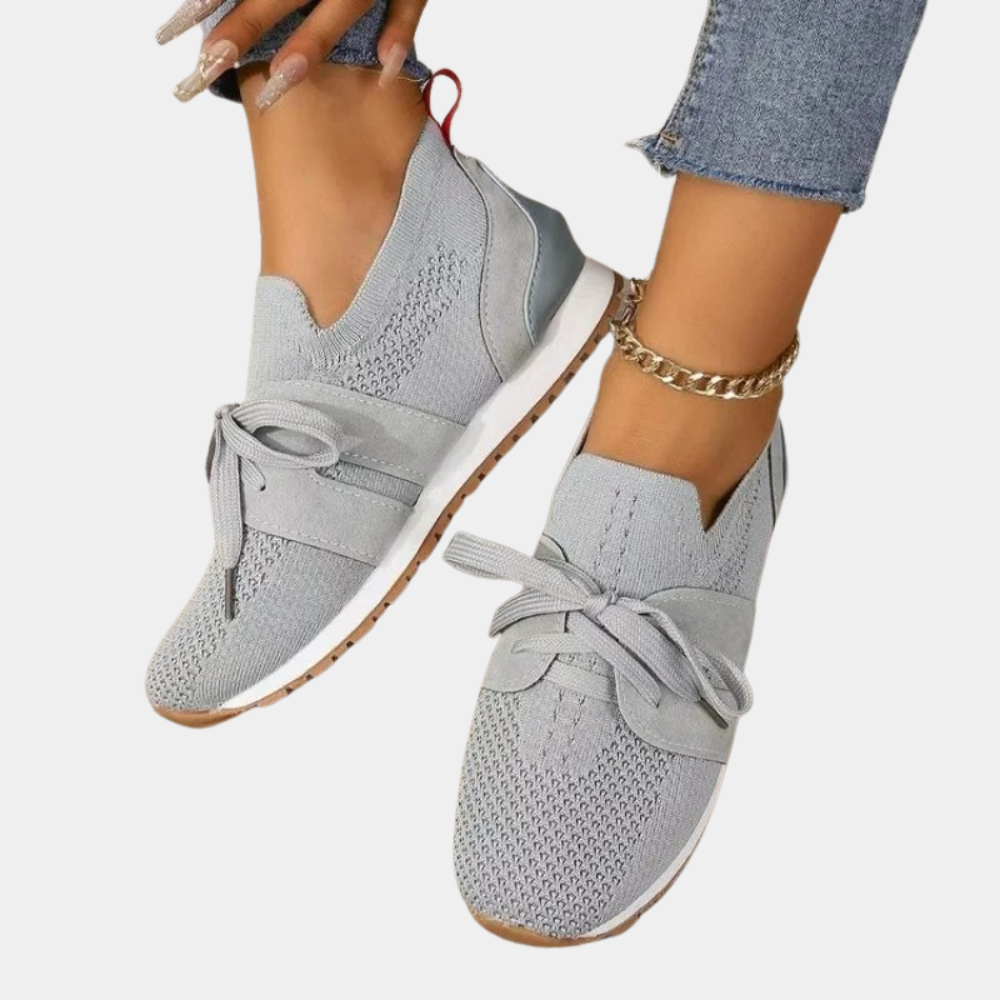 Women's Wedge Trainers – Knitted Design, Lightweight Everyday Trainers