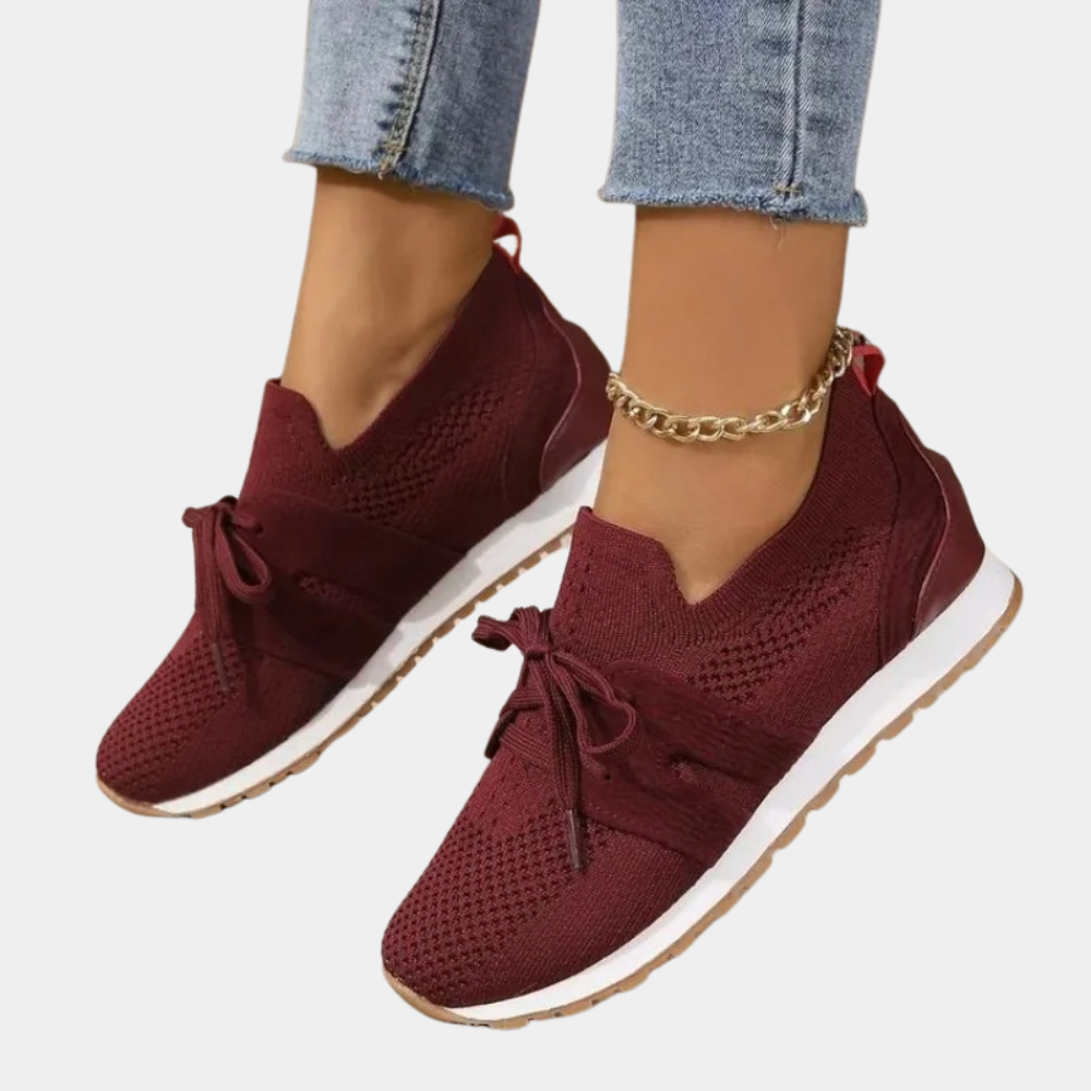 Women's Wedge Trainers – Knitted Design, Lightweight Everyday Trainers