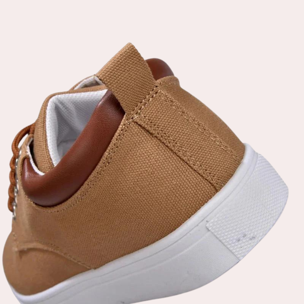 Men's Canvas Trainers – Lace Up Design, Breathable Smart Casual