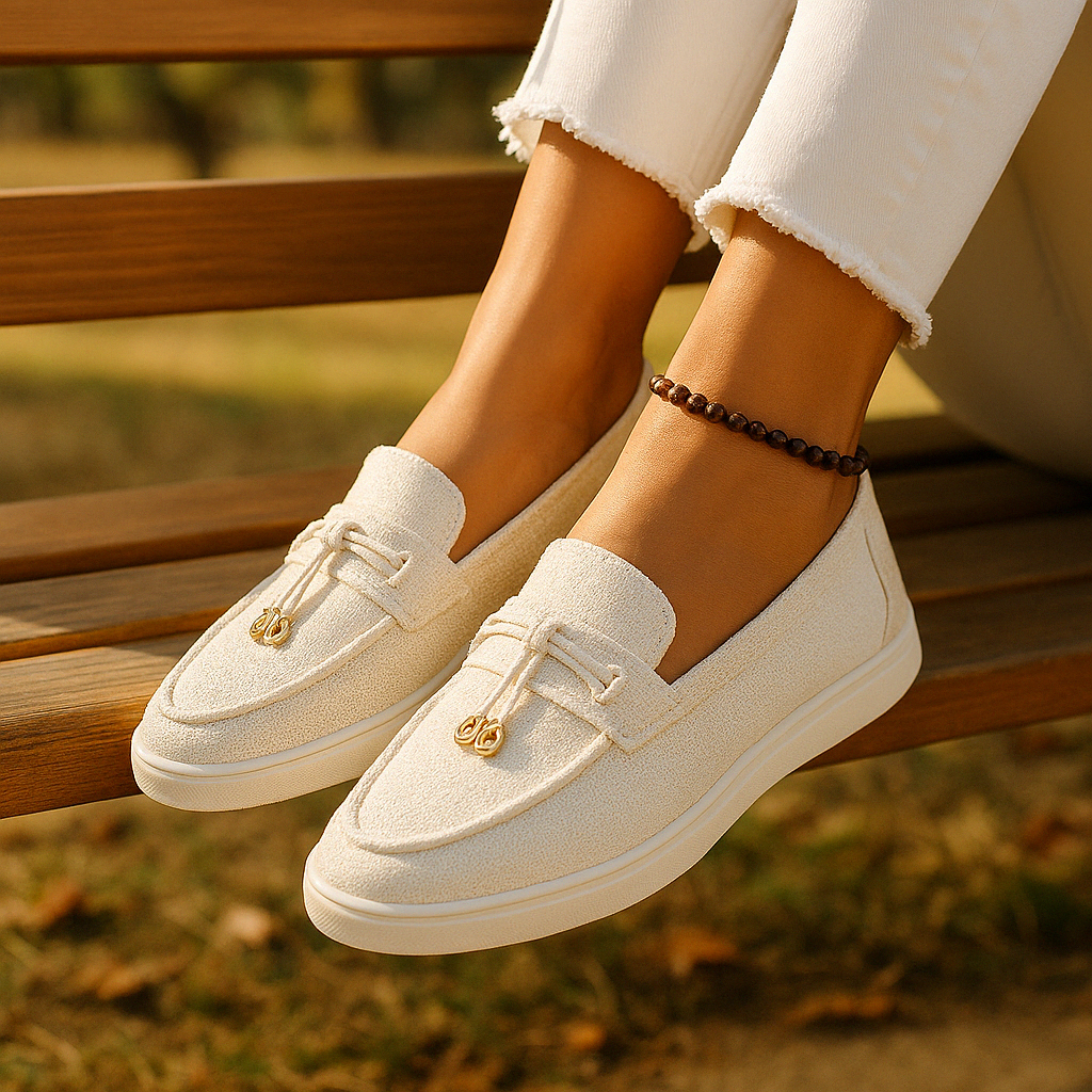 Ladies' Wedge Loafers – Hidden Heel Design, Comfortable Slip-On Casual Shoes