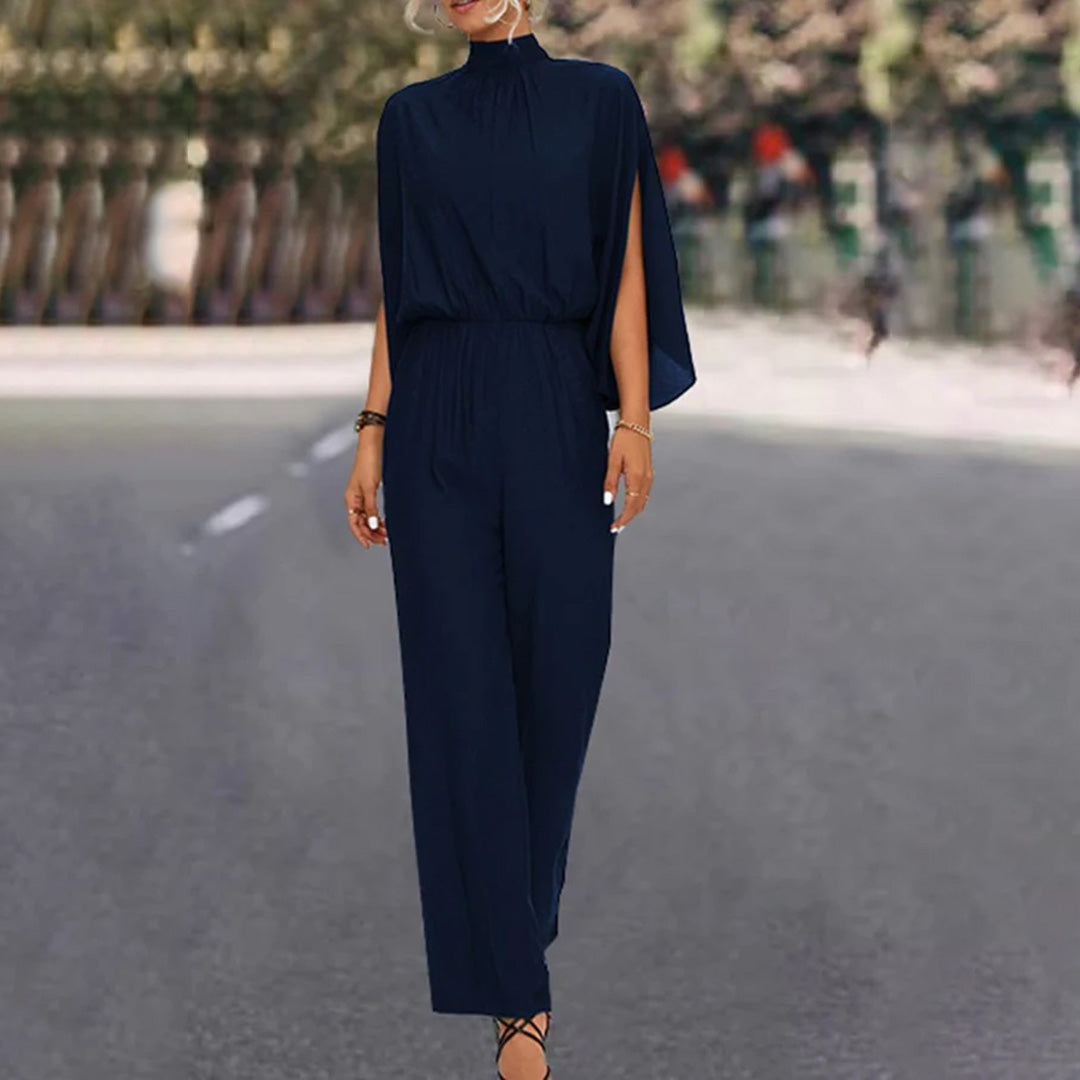 Women's Jumpsuit – Split Sleeve, Wide Leg Occasion Wear
