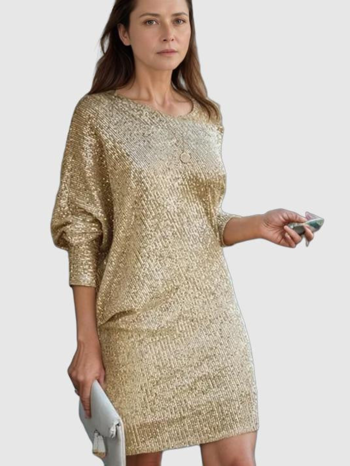 Women’s Sequin Mini Dress – All-Over Sparkle, Effortless Glam Party Look