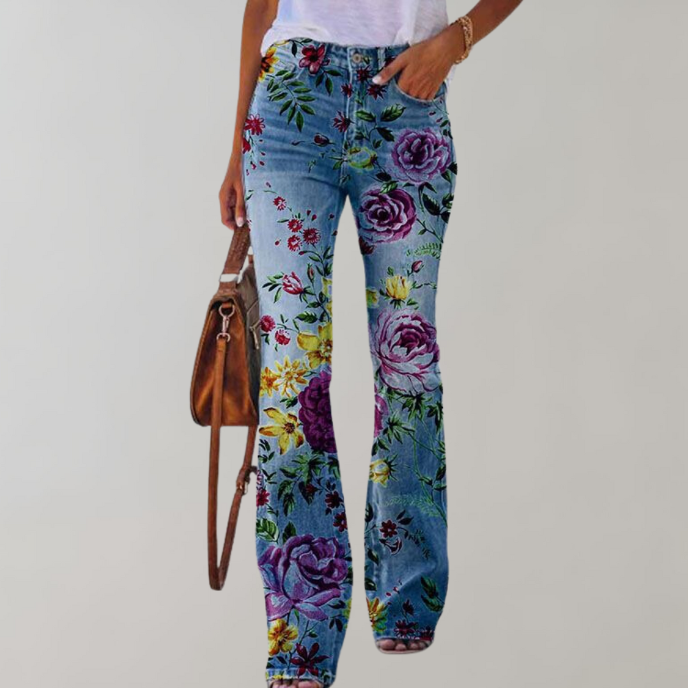 Women's Flare Jeans – High-Waisted, Retro Style Everyday Trousers
