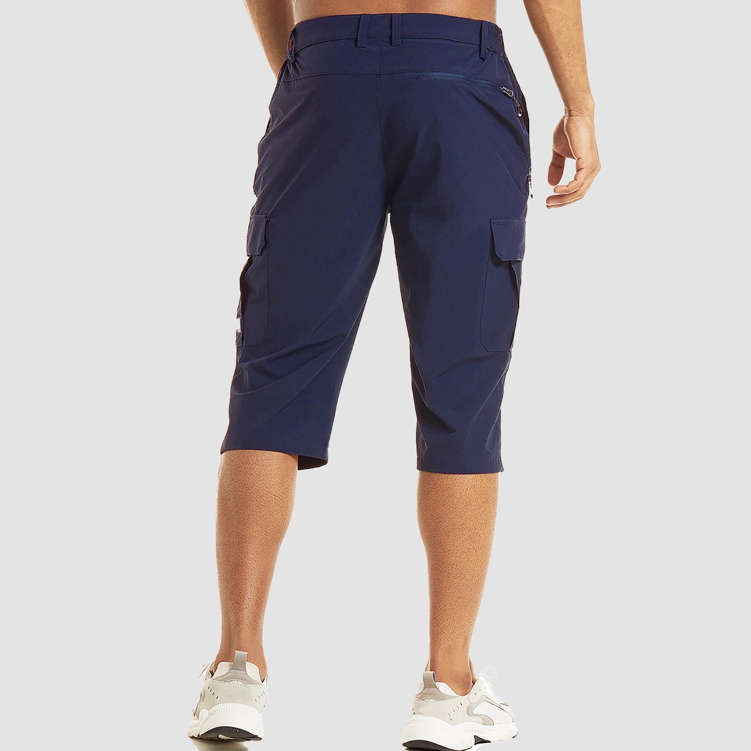 Men's Cargo Shorts – 3/4 Length Design, Relaxed Fit Outdoor Wear
