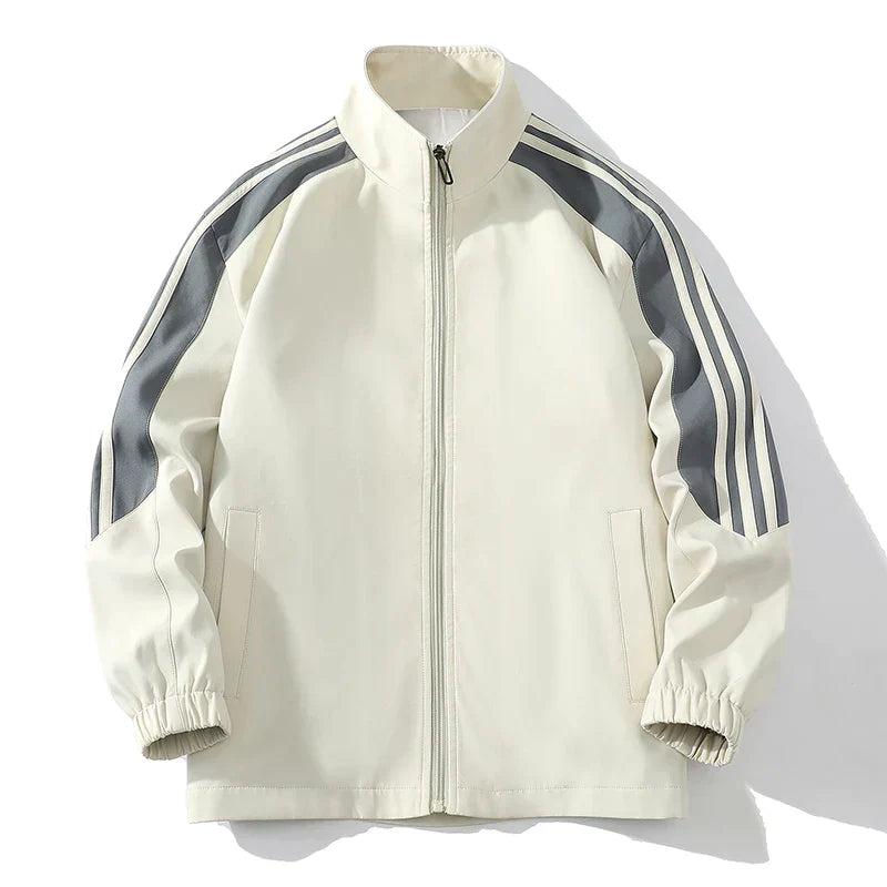 Men's Tracksuit Set – Contrast Stripe, Relaxed Fit Leisurewear