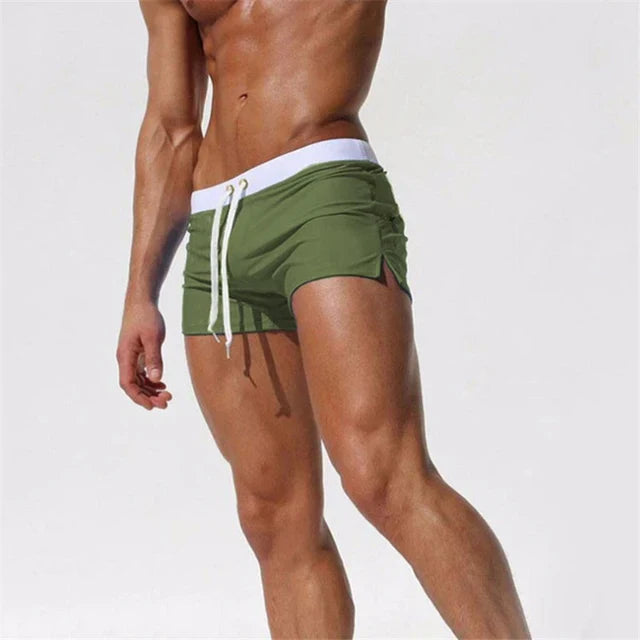 Men's Swim Shorts – Short Cut Trunks, Fitted Fashion Beachwear