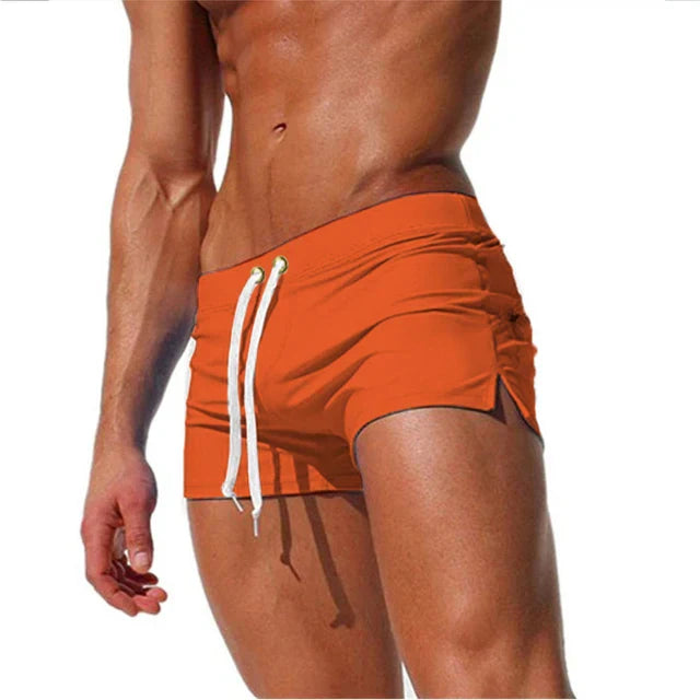 Men's Swim Shorts – Short Cut Trunks, Fitted Fashion Beachwear