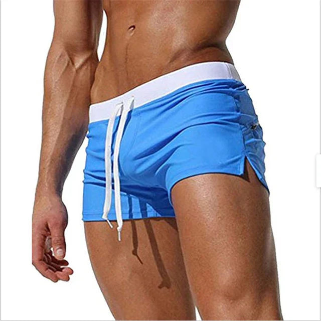 Men's Swim Shorts – Short Cut Trunks, Fitted Fashion Beachwear