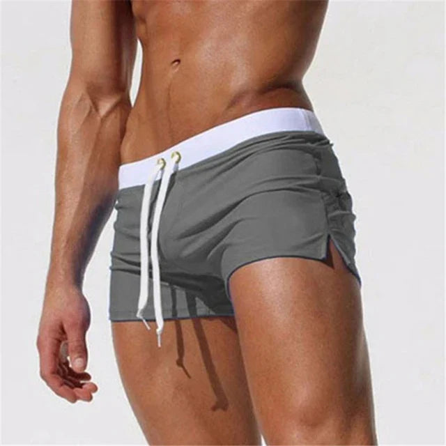 Men's Swim Shorts – Short Cut Trunks, Fitted Fashion Beachwear