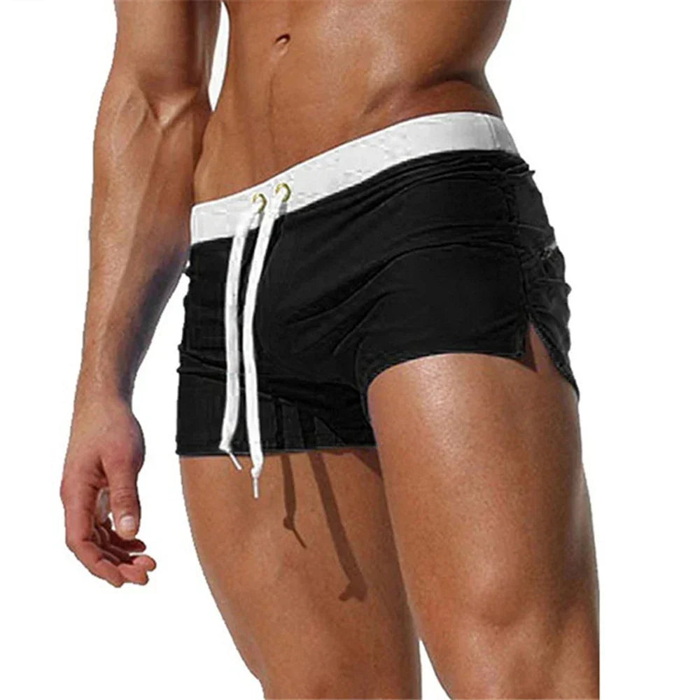 Men's Swim Shorts – Short Cut Trunks, Fitted Fashion Beachwear