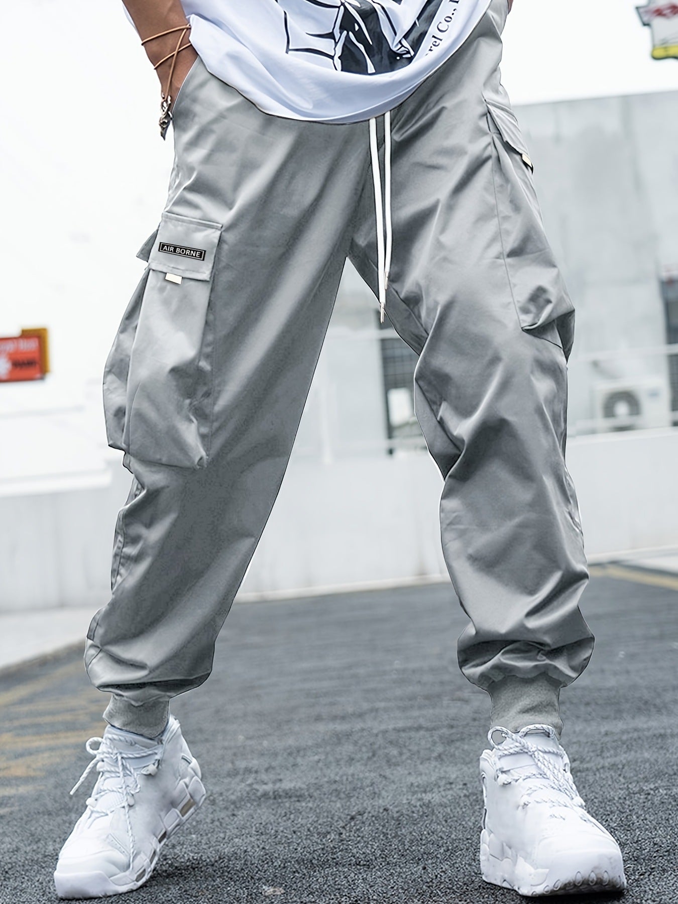 Men's Cargo Trousers – Multi-Pocket Tapered, Relaxed Fit Streetwear
