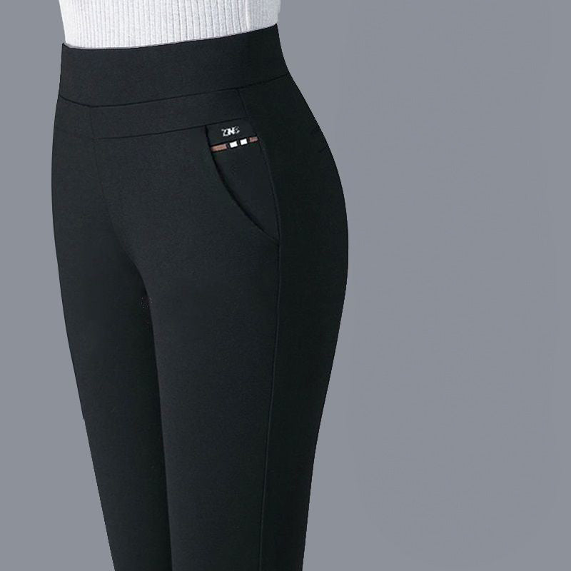 Women's Straight Leg Trousers – Stretch Fabric, Elegant Fit Smart Workwear