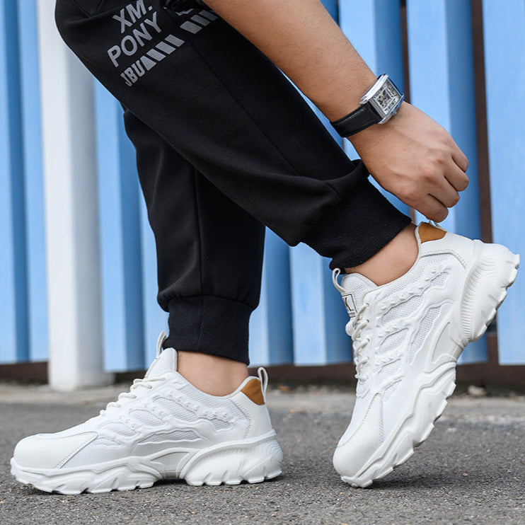 Men's Chunky Trainers – Minimalist Design, Cushioned Sole Casual Streetwear
