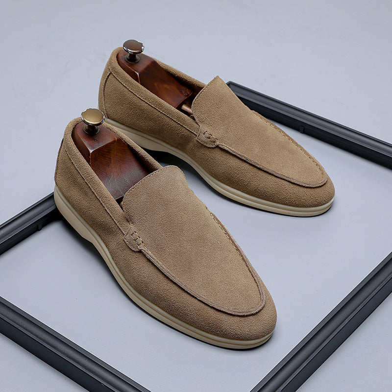 Men's Suede Loafers – Classic Stitched, All-Day Comfort Smart Casual Wear