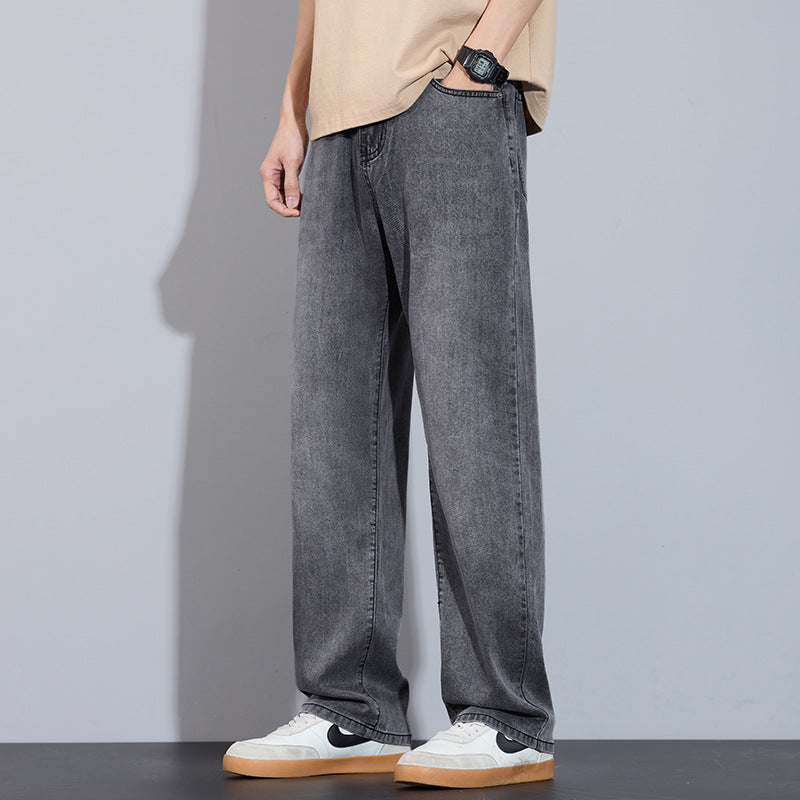 Men's Jeans – Vintage Wash, Relaxed Fit Everyday Streetwear