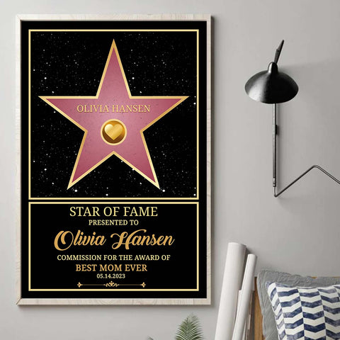 Personalized Star of Fame Award Poster™