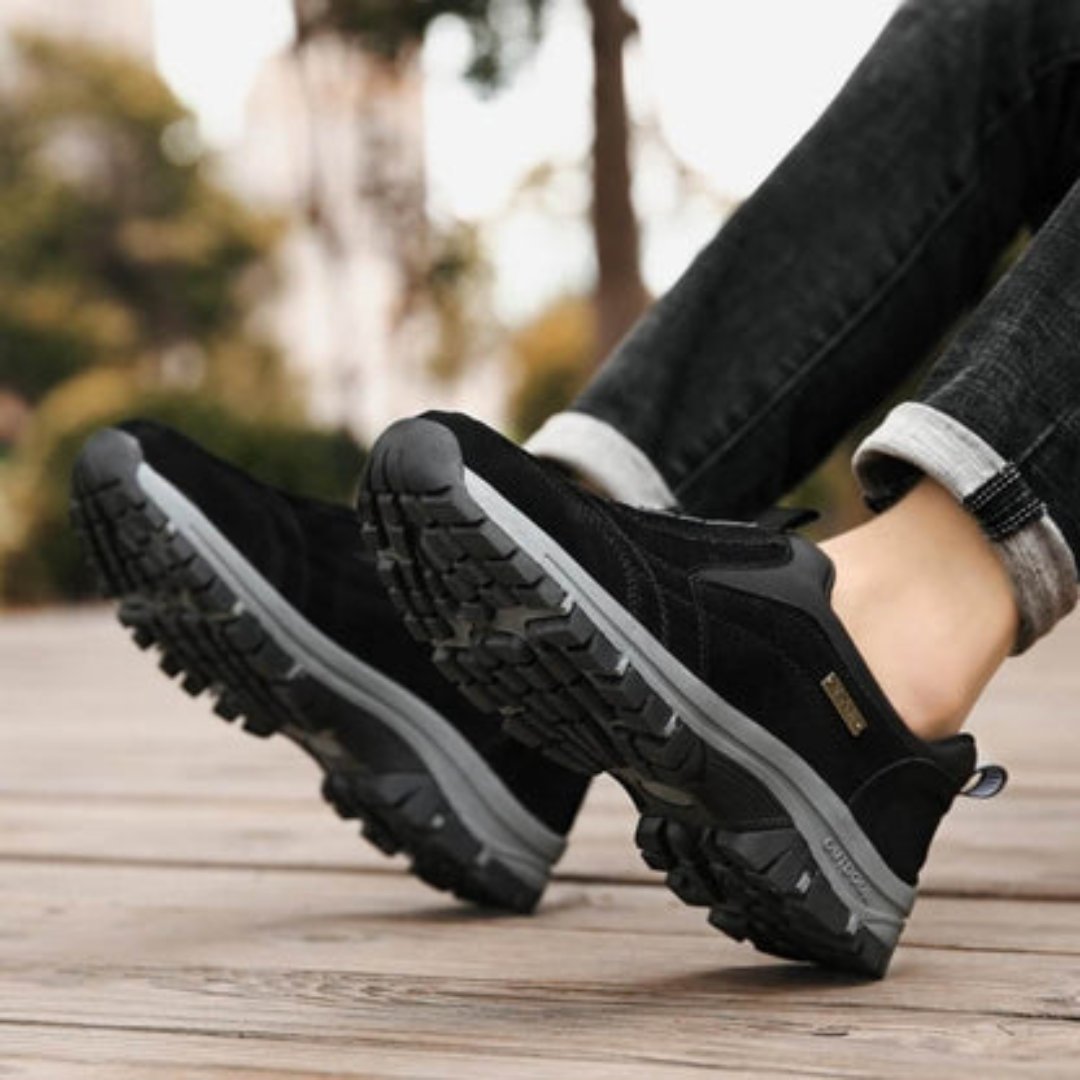 Men's Walking Shoes – Slip-On Design, Comfort Fit Casual Trainers