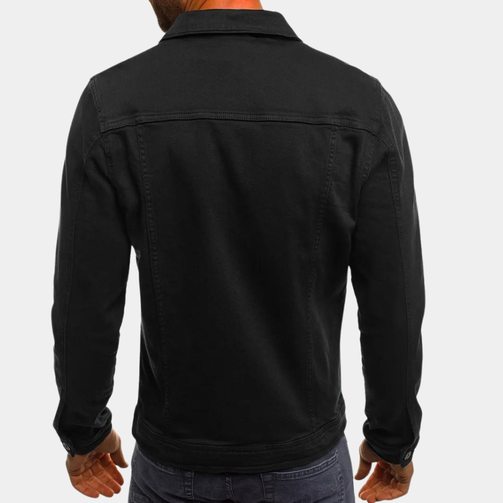 Men's Denim Jacket – Button-Up Classic, Slim Fit Casual Wear