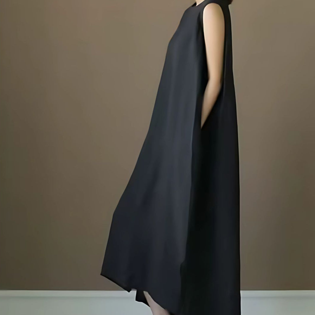 Linen Sleeveless Maxi Dress – Effortless Summer Elegance