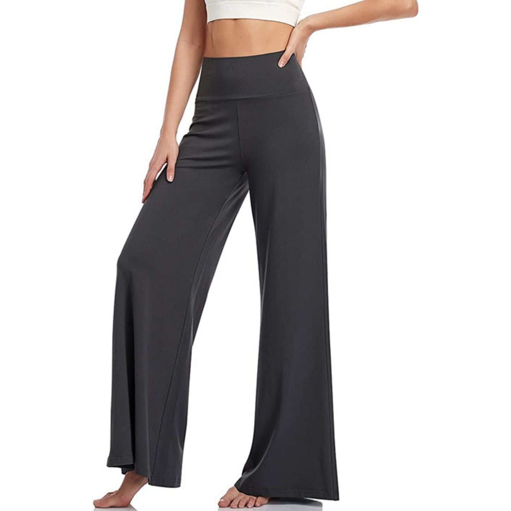 Women's Wide Leg Trousers – High Waisted, Comfy Lounge & Casual Wear