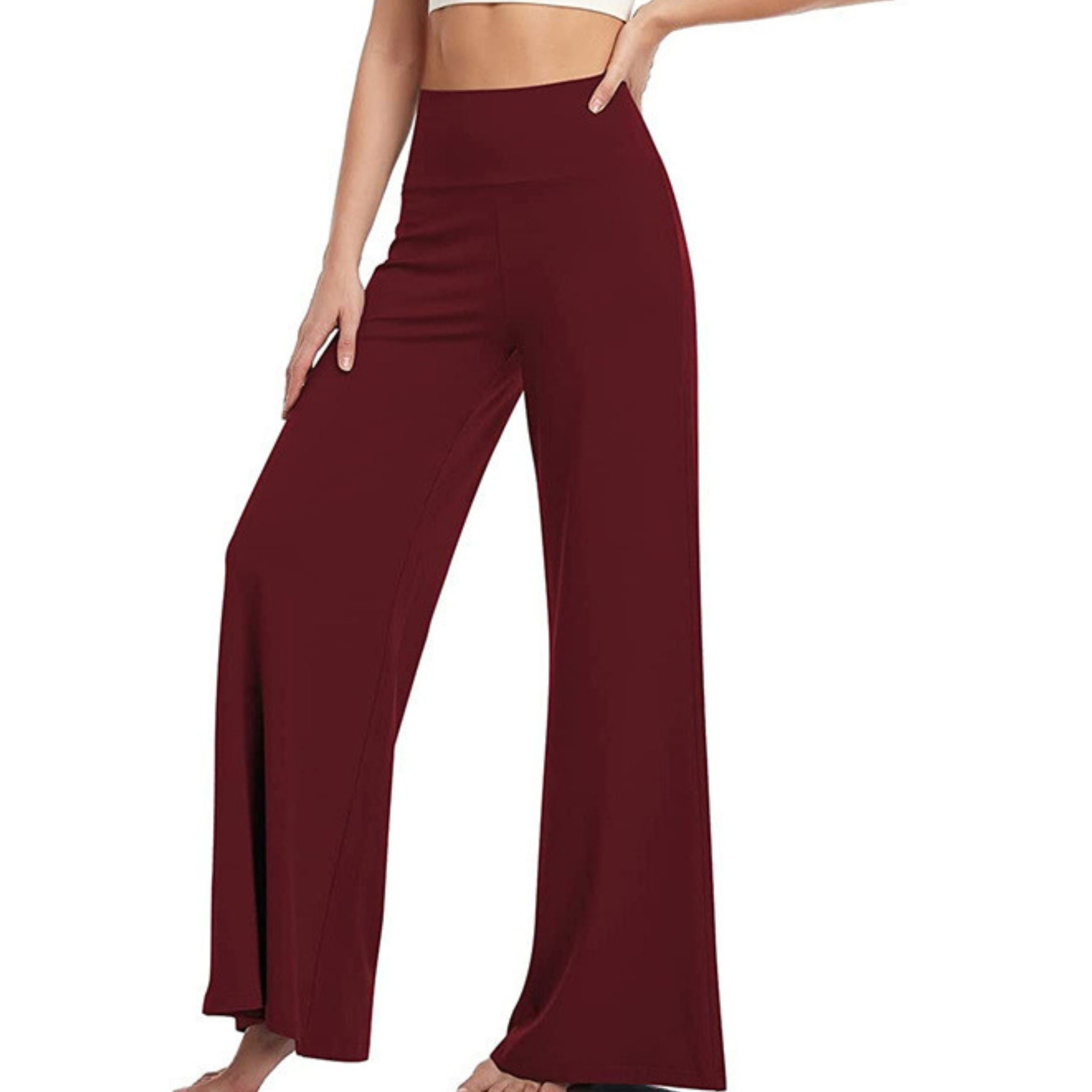 Women's Wide Leg Trousers – High Waisted, Comfy Lounge & Casual Wear
