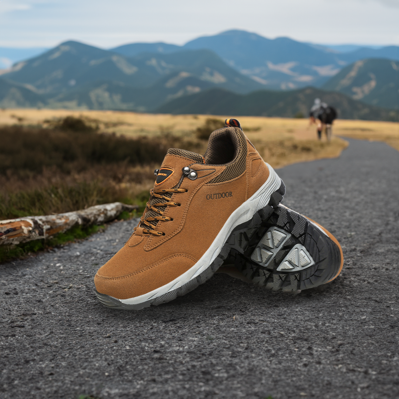 Men's Walking Shoes – Non-Slip Sole, Cushioned Outdoor Trainers